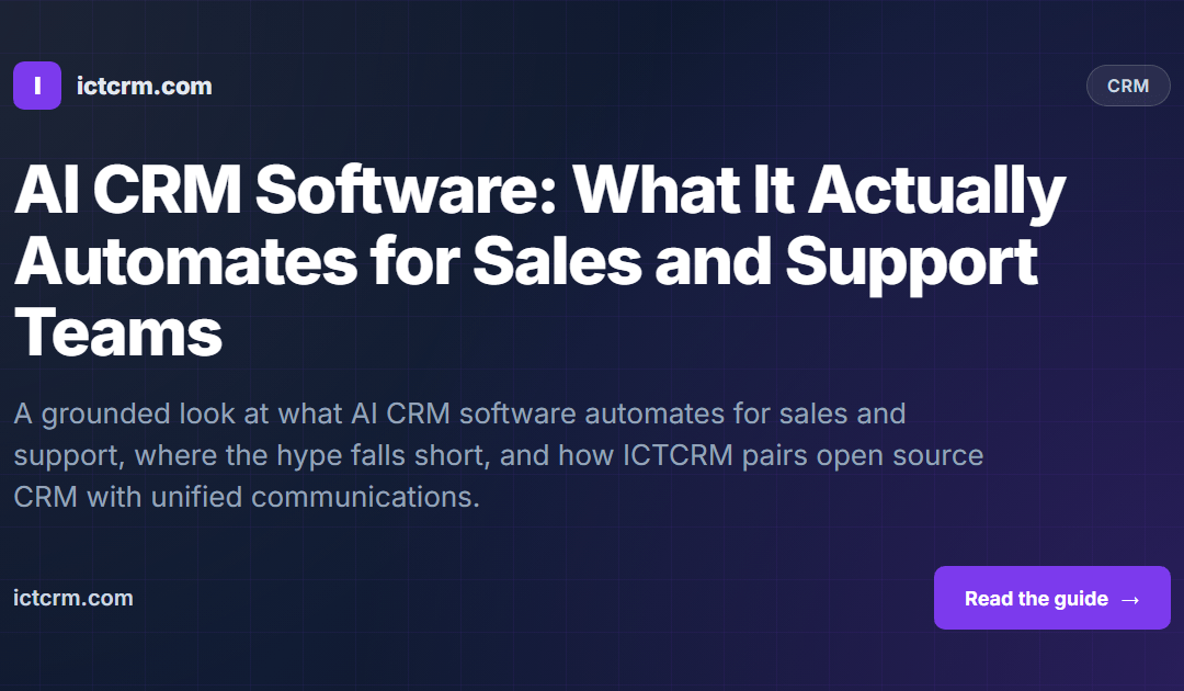 AI CRM Software: What It Actually Automates for Sales and Support Teams