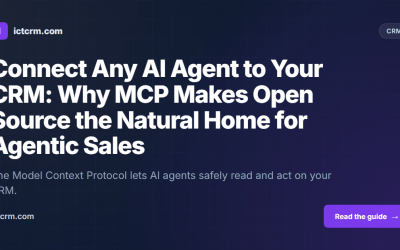 Connect Any AI Agent to Your CRM: Why MCP Makes Open Source the Natural Home for Agentic Sales
